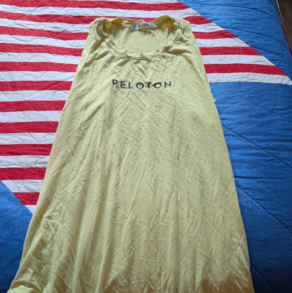 Peloton Yellow Sleeveless Tank Top